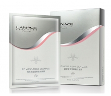 朗斯 鸢尾保湿润颜蚕丝面膜7片化妆品