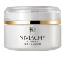 妮薇雅姿 深透白盈润粉底霜50g化妆品