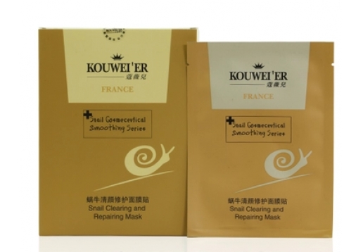 清水丽人  蜗牛清颜修护面膜5片