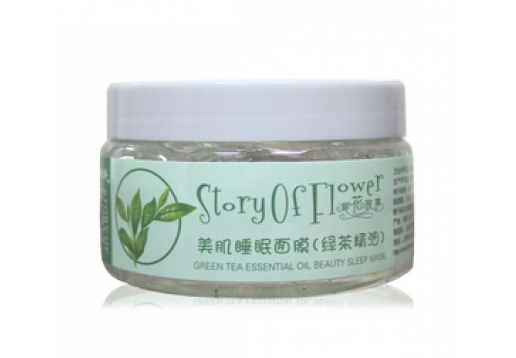 生态美  绿茶精油零油光睡眠面膜100g