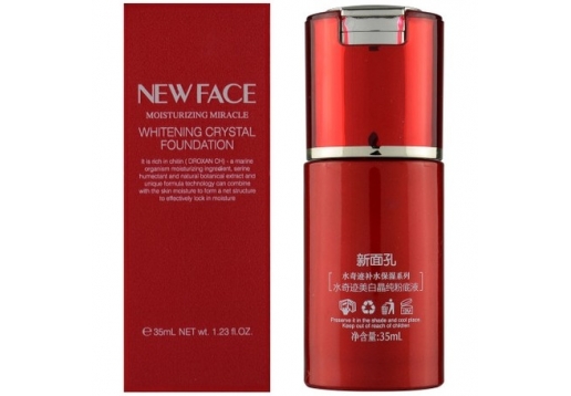 新面孔 水奇迹美白晶纯粉底液35ml（自然色、象牙白）