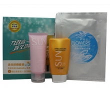 秀蕊儿 美白防晒套盒（贴膜+乳+修复露）化妆品