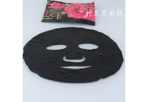 炫彩玫瑰 玫瑰鲜花竹炭黑面膜1片