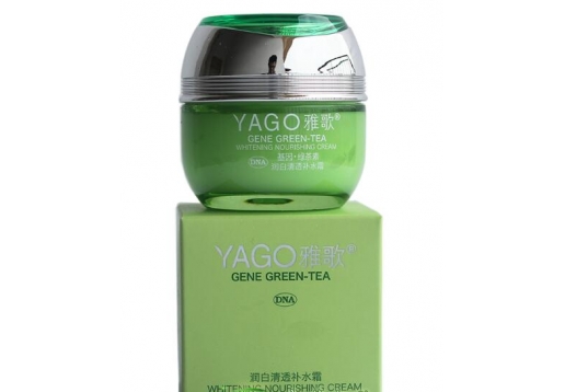 雅歌 基因绿茶素润白清透补水霜50ML 