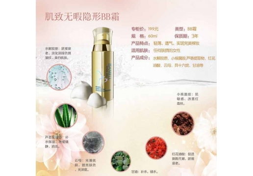 伊莎美尔 肌致无暇隐形BB霜60ml
